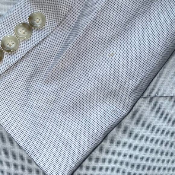 J.Crew Ludlow 36R J.Crew Ludlow Blazer Suit Jacket Mens Italian Cotton Tessuti - Picture 6 of 16